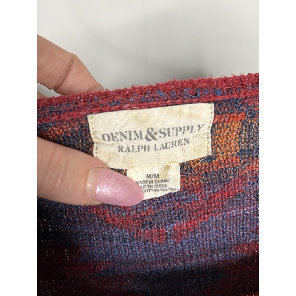 Denim & Supply Ralph Lauren Women's Sz M Knit Sweater Aztec Southwestern - Picture 3 of 7
